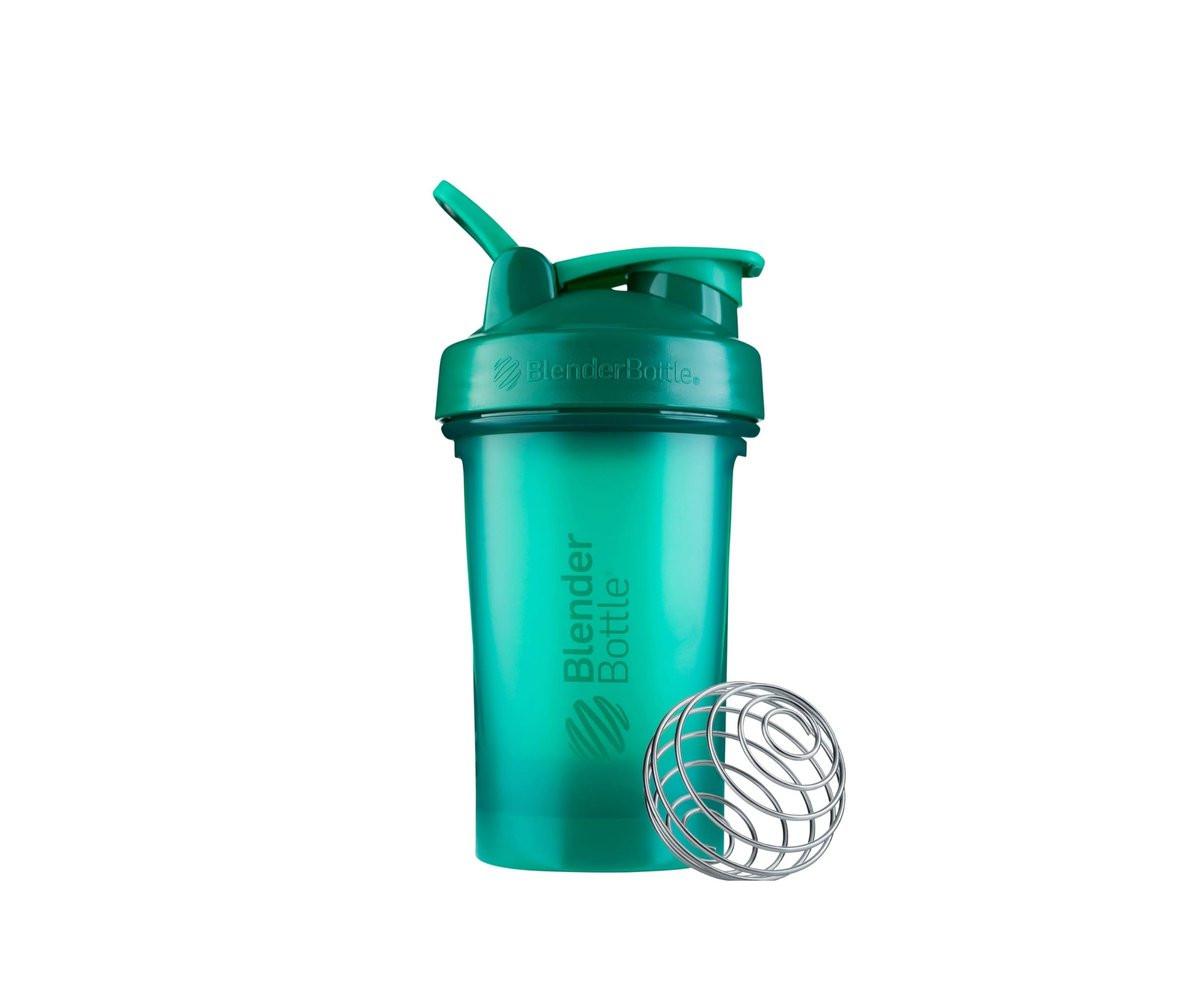 BlenderBottle Classic V2 Shaker Flasche – 20 Unzen, Smaragdgrün – Ideal für Proteinshakes & Pre-Workout