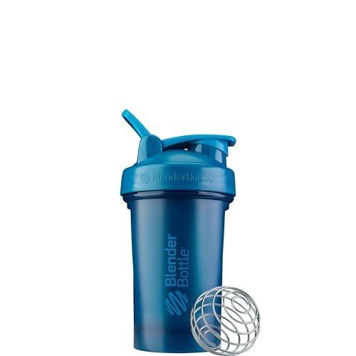 BlenderBottle Classic V2 Shaker-Flasche für Protein-Shakes und Pre-Workout, 20 oz, Ocean Blue