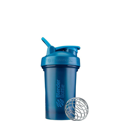 BlenderBottle Classic V2 Shaker-Flasche für Protein-Shakes und Pre-Workout, 20 oz, Ocean Blue