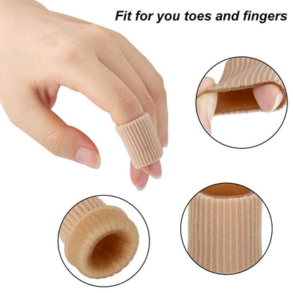 26-teiliges Zehenpolster-Set 0,98 Zoll Zehenschutzhülsen 3 verschiedene Größen Weiche Gel-Pad-Schutzhüllen für Hühneraugen, Blasen, Schwielen, Zehen und Finger