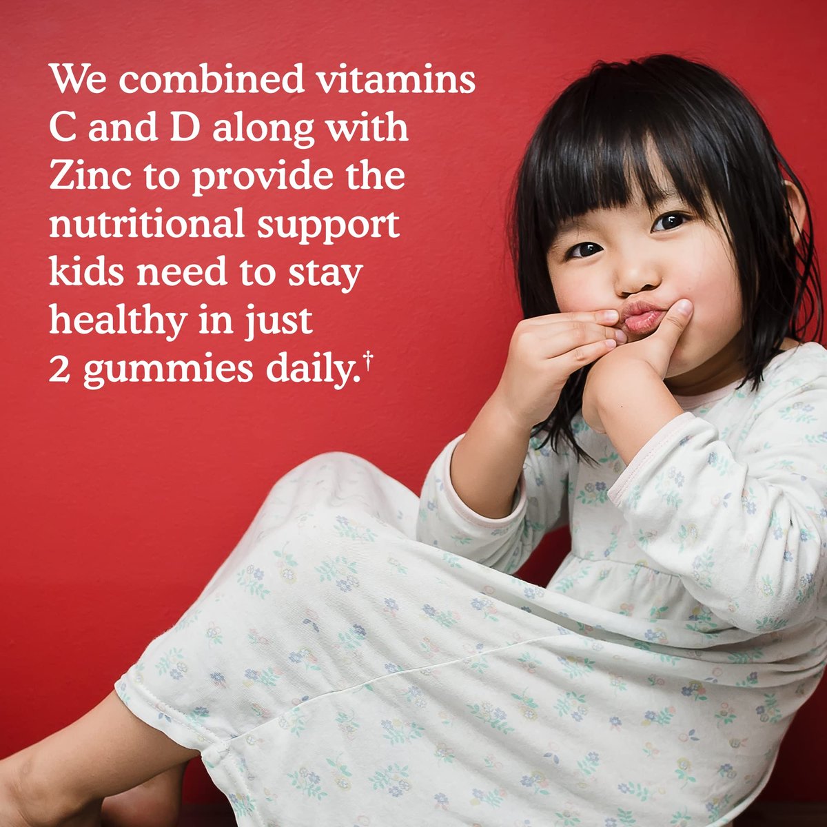 Garden of Life Kids Immunstärkung Gummibärchen mit Vitamin C, D3 & Zink – 3-in-1 tägliche Immununterstützung für Kinder – Bio, Nicht-GVO, Glutenfrei, Vegetarisch, Zuckerfrei, Kirsche Geschmack, 30-Tage-Vorrat