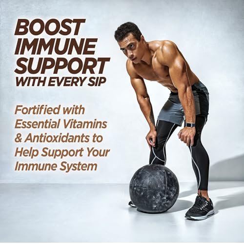 Country Farms All-in-One Super Shake Mahlzeitenersatz mit 15g pflanzlichem Protein, Superfoods, Vitaminen, Probiotika und Präbiotika, 12 Portionen, Schokolade, 12,48 Unzen