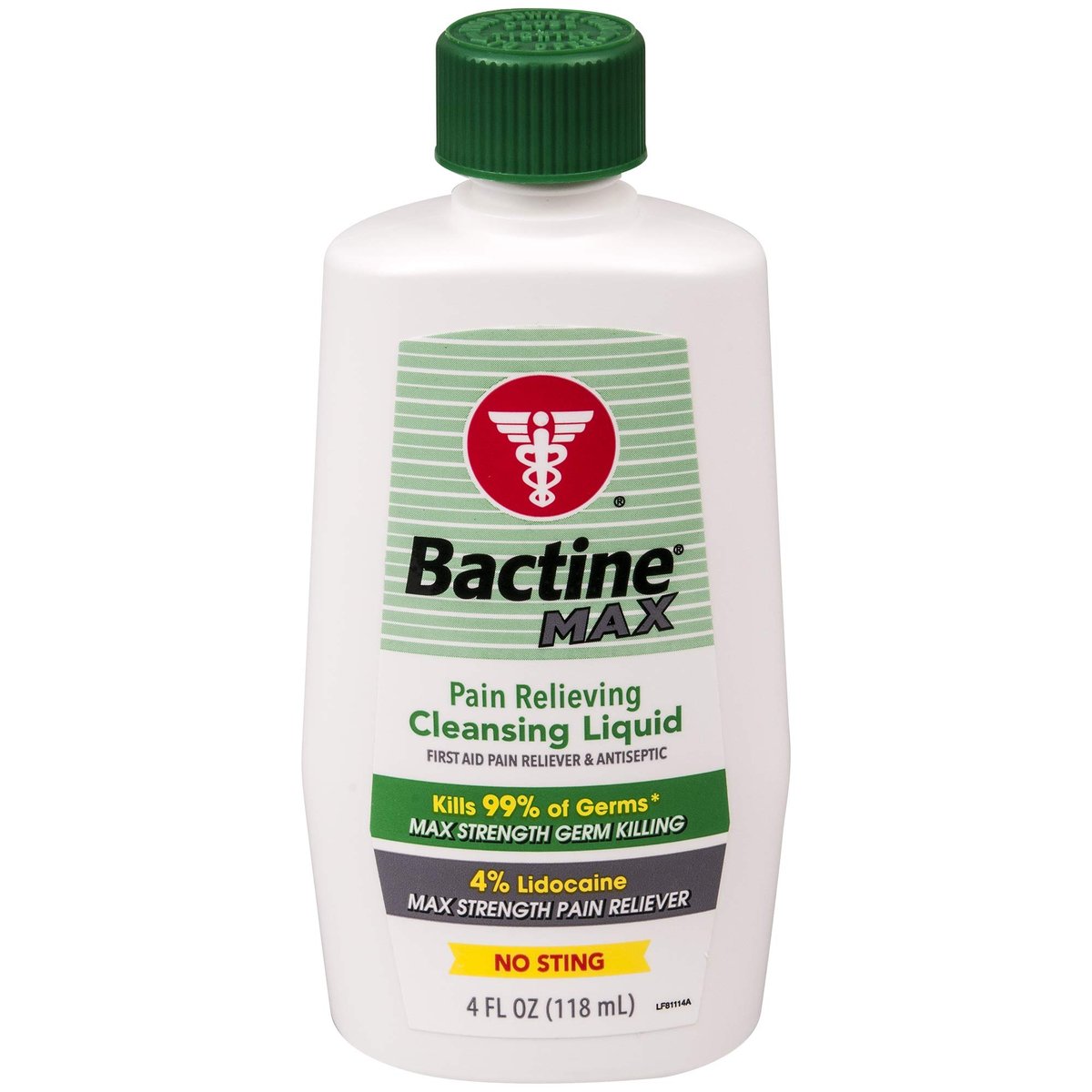 Bactine MAX 4 oz Schmerzlindernde Reinigungsflüssigkeit – Wundreiniger und Desinfektionsmittel
