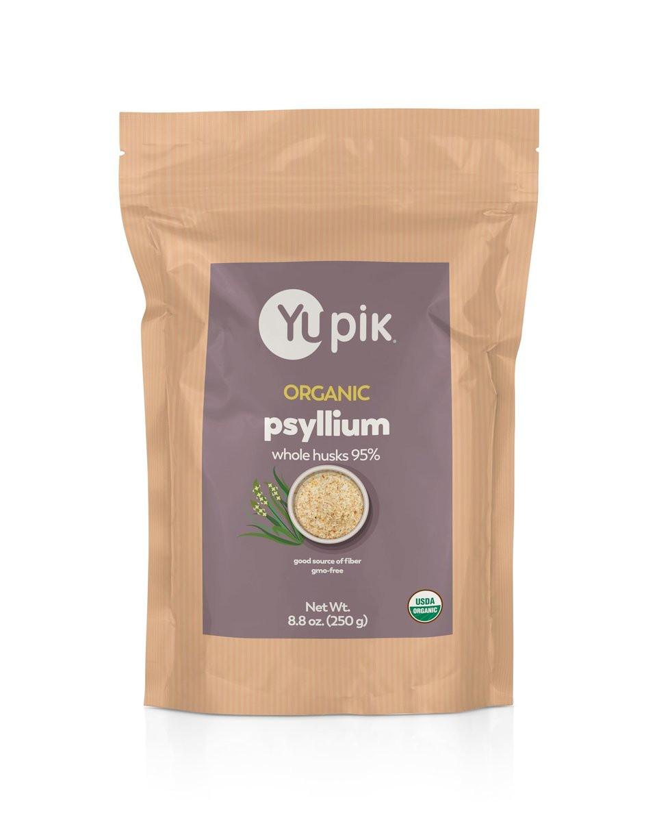 Yupik Bio Ganze Flohsamenschalen 250 g, 95 % Reinheit, lösliche Ballaststoffe, USDA-zertifiziert, Non-GMO, Koscher, glutenfrei, zuckerfrei & fettfrei, ungewürzt, pflanzlich, ideal für Haferflocken & Müsli