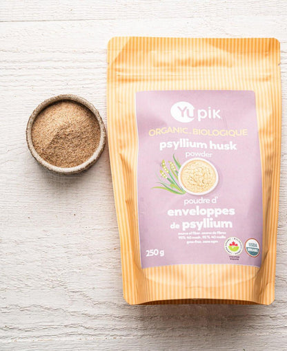 Yupik Bio Ganze Flohsamenschalen 250 g, 95 % Reinheit, lösliche Ballaststoffe, USDA-zertifiziert, Non-GMO, Koscher, glutenfrei, zuckerfrei & fettfrei, ungewürzt, pflanzlich, ideal für Haferflocken & Müsli