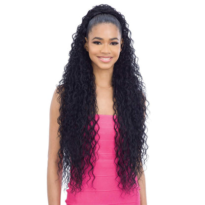 Freetress Equal Synthetischer Drawstring Pferdeschwanz – Crush Girl 36" (1 Jet Black)