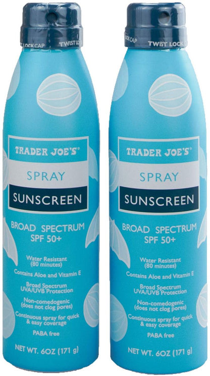 Trader Joe's Nourish Sprüh-Sonnenschutz SPF 50+ Breitspektrum (2er-Pack)