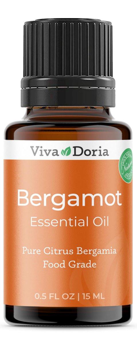 Viva Doria Bergamotte Ätherisches Öl, 100% Rein, Natürlich, Italienisches Bergamotte Öl, Unverdünnt, für Aromatherapie | Lebensmittelecht, 15 ml (0,5 Fl Oz)