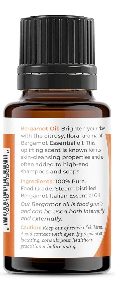 Viva Doria Bergamotte Ätherisches Öl, 100% Rein, Natürlich, Italienisches Bergamotte Öl, Unverdünnt, für Aromatherapie | Lebensmittelecht, 15 ml (0,5 Fl Oz)
