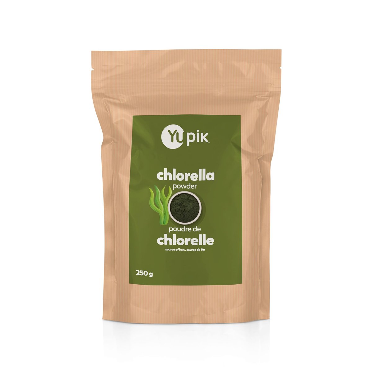 Yupik Chlorella Pulver 250 g – Superfood, Koscher, Glutenfrei, Reich an Chlorophyll, Antioxidantien, Protein, Eisen, Schwermetall-Entgifter