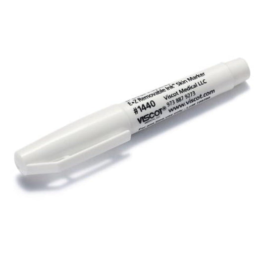 Viscot 1440-30 Mini Regular Tip Weiße EZ Removable Ink Marker – 30 Stück – Medizinischer Hautstift, Latexfrei, FDA-registriert, für Piercing-Markierungen und nicht-chirurgische ästhetische Behandlungen