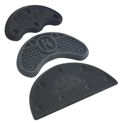 TOVOT 30-teiliges Absatzplatten-Set Schwarz – Absatzkappen, Gummispitzen für Sohlenschutz & Reparatur mit Nägeln (3 Größen)