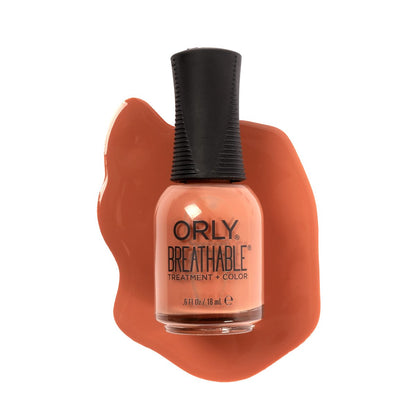Orly Nagellack 'Sunkissed' | Sanfter Terrakotta-Creme Nagellack aus der FLAWLESS Breathable Kollektion | Nagelbehandlung + Farbe 0,6 fl oz