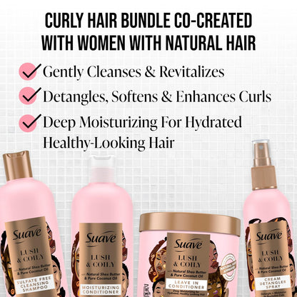 Suave Professionals Shea Butter & Kokosnuss Feuchtigkeitsspendender Curl Conditioner 16,5 fl oz