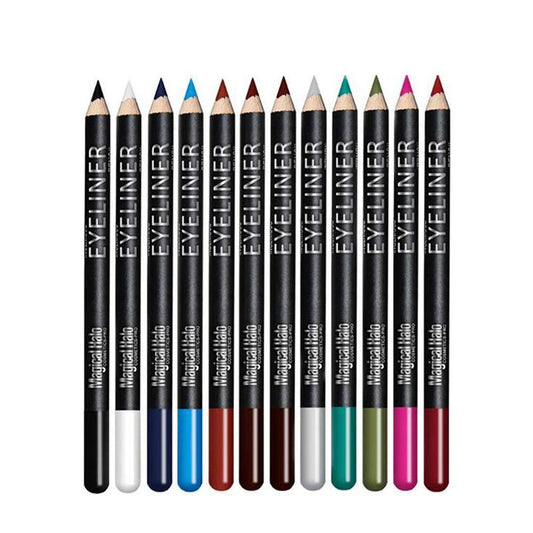 Linble Eyeliner-Stift Set – 12 natürliche matte Farben, langanhaltend, hypoallergen (Schwarz, Braun, Pflaume, Lila, Pink uvm.)