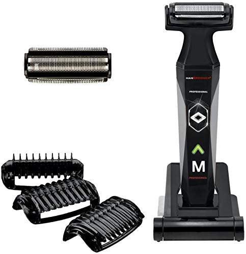 MANGROOMER 2.0 Professioneller Body Groomer, Ball Groomer & Body Trimmer mit Propivot Flexing Kopf, 3 Trimmerkämmen, Nass/Trocken & einem kostenlosen Folienaufsatz