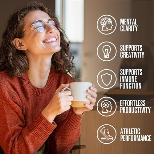 ShroomDNA Bio Pilz Kaffee Mix mit Chaga & Löwenmähne | Sofortiger Fokus + Klarheit für den ganzen Tag | Bio + Vegan + Glutenfrei | Ohne Zuckerzusatz | 20 Sticks
