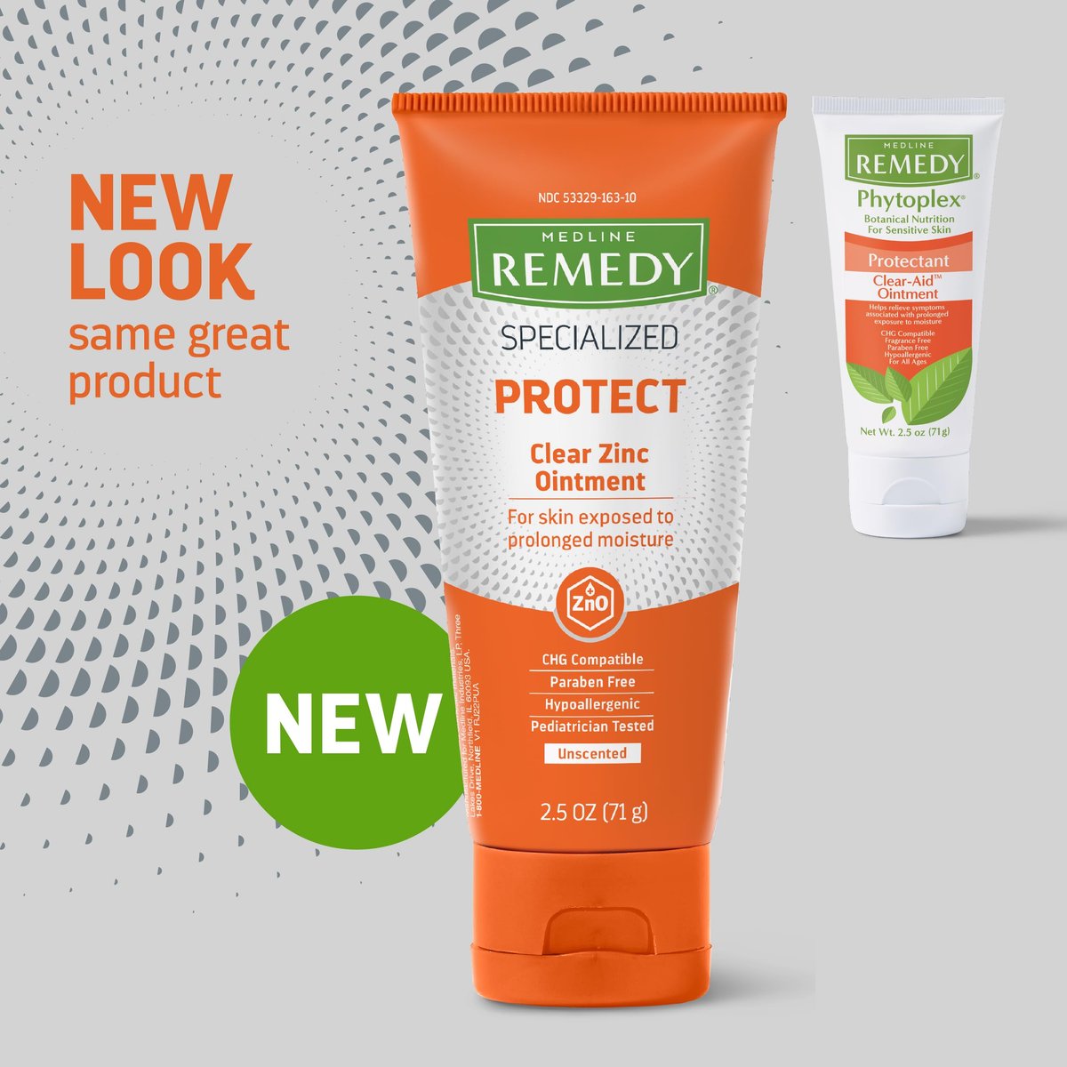 Medline Remedy Spezialisierte transparente Zinkoxid-Salbe (2,5 oz Tube), Duftneutral, Schützend, Inkontinenzpflege, Windelausschlag, Nässeschutz, Beruhigend, Hypoallergen, Erwachsene, Kinder