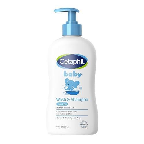 Cetaphil Baby Wash & Shampoo – Tränenfreie, parabenfreie Reinigung, 400 ml (13,5 Fl. Oz)
