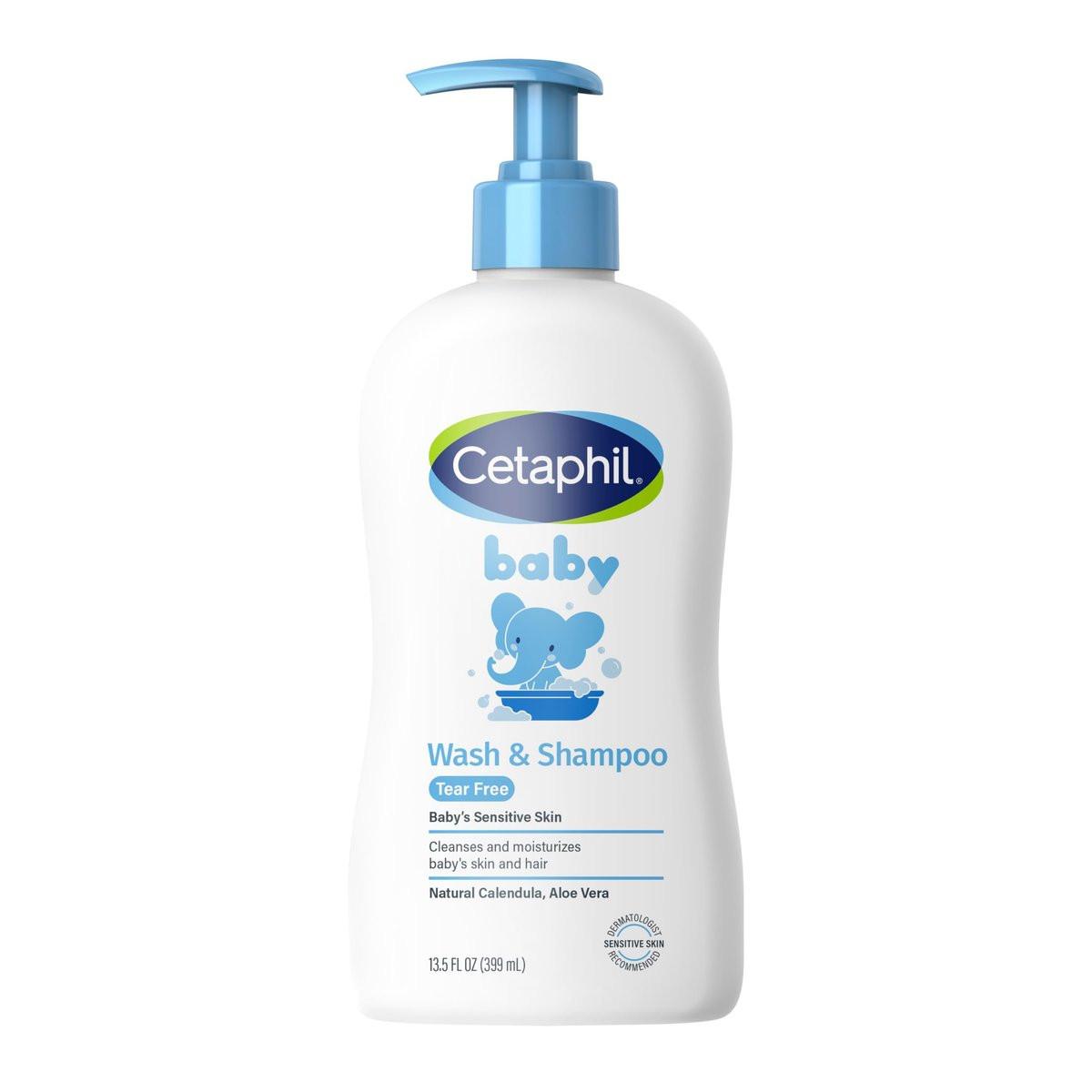 Cetaphil Baby Wash & Shampoo – Tränenfreie, parabenfreie Reinigung, 400 ml (13,5 Fl. Oz)