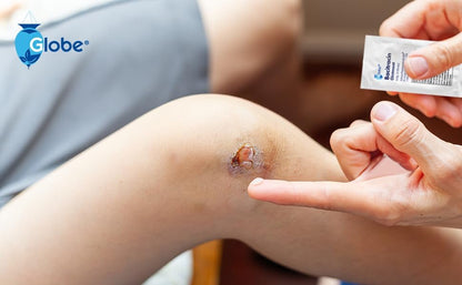 Globe Bacitracin Antibiotikum Zinksalbe 0,9g Beutel (144 Stück) – Erste Hilfe zur Vorbeugung und Heilung von Infektionen bei kleinen Schnitten, Schürfwunden und Verbrennungen