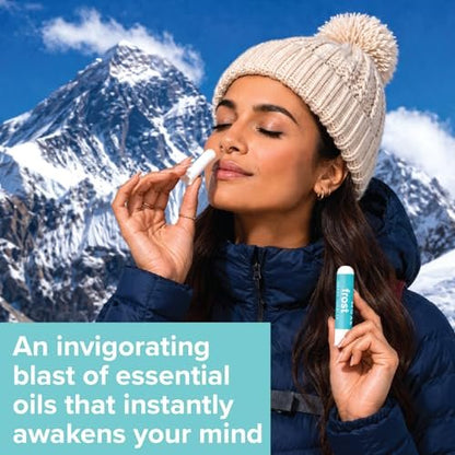 MOXE Frost - Energie-Aromatherapie-Naseninhalator - Lindert Kopfschmerzen, steigert Fokus & Energie - Kühlender Sinus-Blaster mit Pfefferminz, Eukalyptus & Wintergrün ätherischen Ölen - USA (1er-Pack)