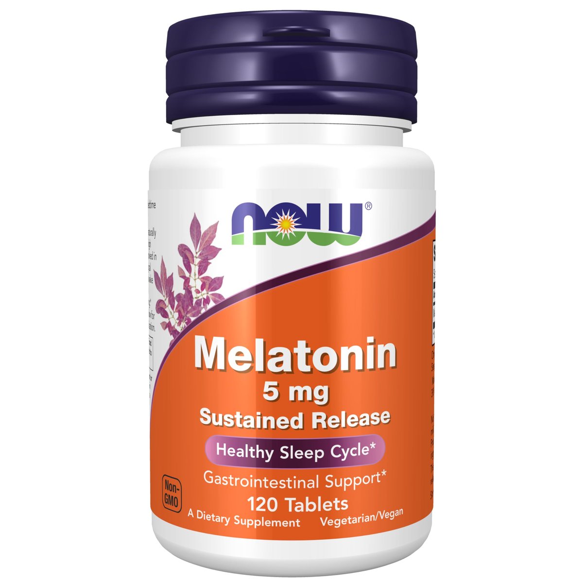 NOW Foods Melatonin 5 mg, Retardiert, für eine 4-stündige Freisetzungsdauer, 120 Tabletten