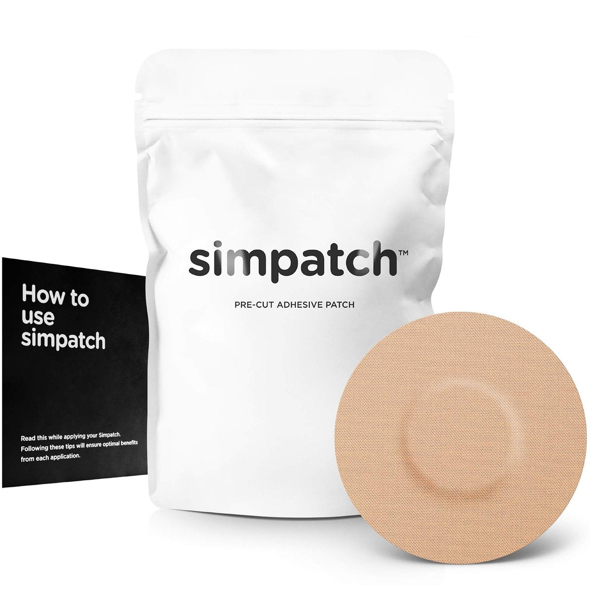 SIMPATCH Universal-Klebepflaster ohne Loch, 25 Stück (Hautfarben)