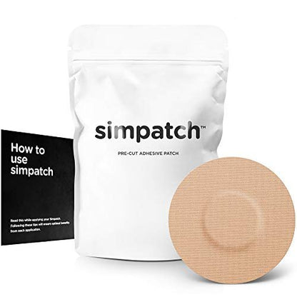 SIMPATCH Universal-Klebepflaster ohne Loch, 25 Stück (Hautfarben)
