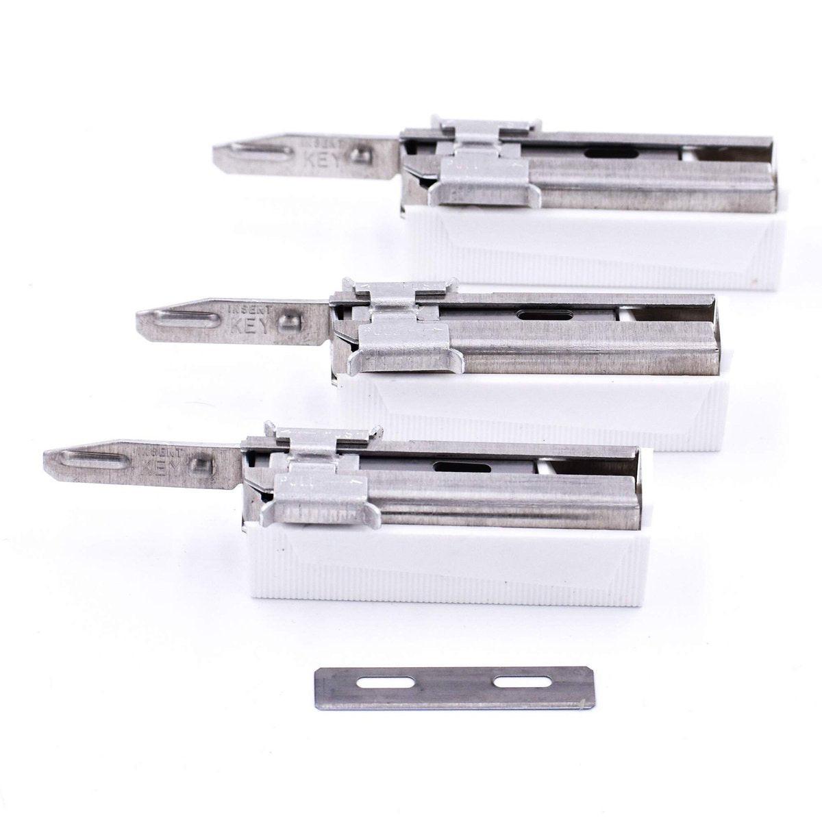 Parker/Taconic Shave 60-Klingen-Injektor-Pack – Polymer-beschichtete, in den USA hergestellte Klingen für Schick, Supply, Gem, Pal, Vintage und moderne Standard-Injektor-Rasierer