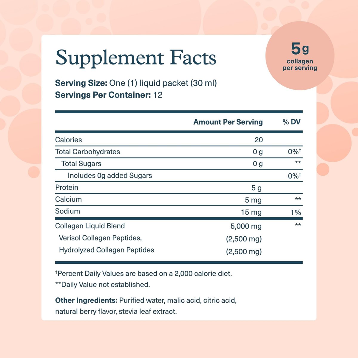 Youtheory Collagen Liquid - 5.000 mg hydrolysierte Kollagenpeptide - Unterstützt Haar, Nägel, Gelenke & Knochen* - Beerengeschmack - 1 oz Einzelportion, 12er-Pack
