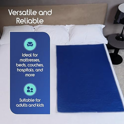 Inspire Wasserdichter Matratzenschoner – Dunkle Farbe verdeckt Flecken, Extragroß 34 x 54 cm, gesteppte Auflage für Inkontinenz, waschbar, für Erwachsene und Kinder