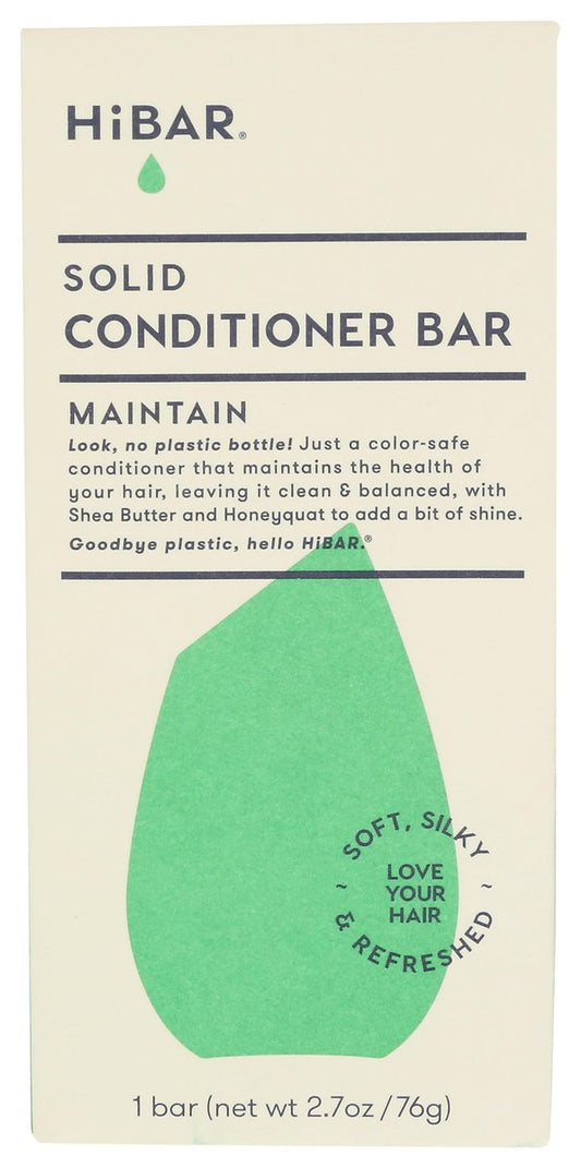 HiBAR Maintain Conditioner Bar – Fester Conditioner mit Silikon, 2,7 Unzen
