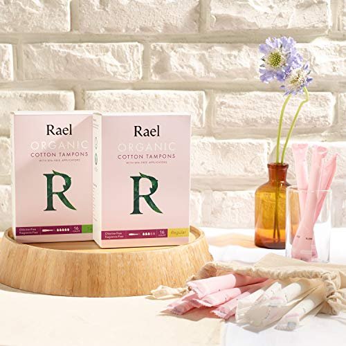 Bio-Baumwoll-Tampons Super – Rael, 100% zertifizierte Bio-Baumwolle, nachhaltig & hautfreundlich