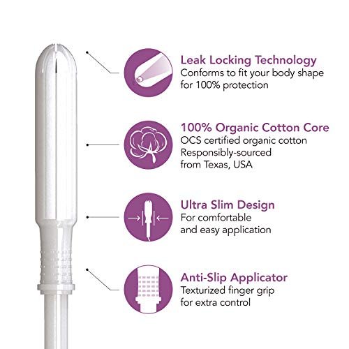 Bio-Baumwoll-Tampons Super – Rael, 100% zertifizierte Bio-Baumwolle, nachhaltig & hautfreundlich