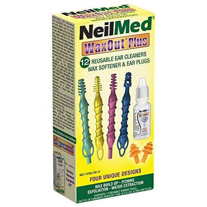 NeilMed Wiederverwendbare flexible Ohrreiniger, 15-teiliges Set