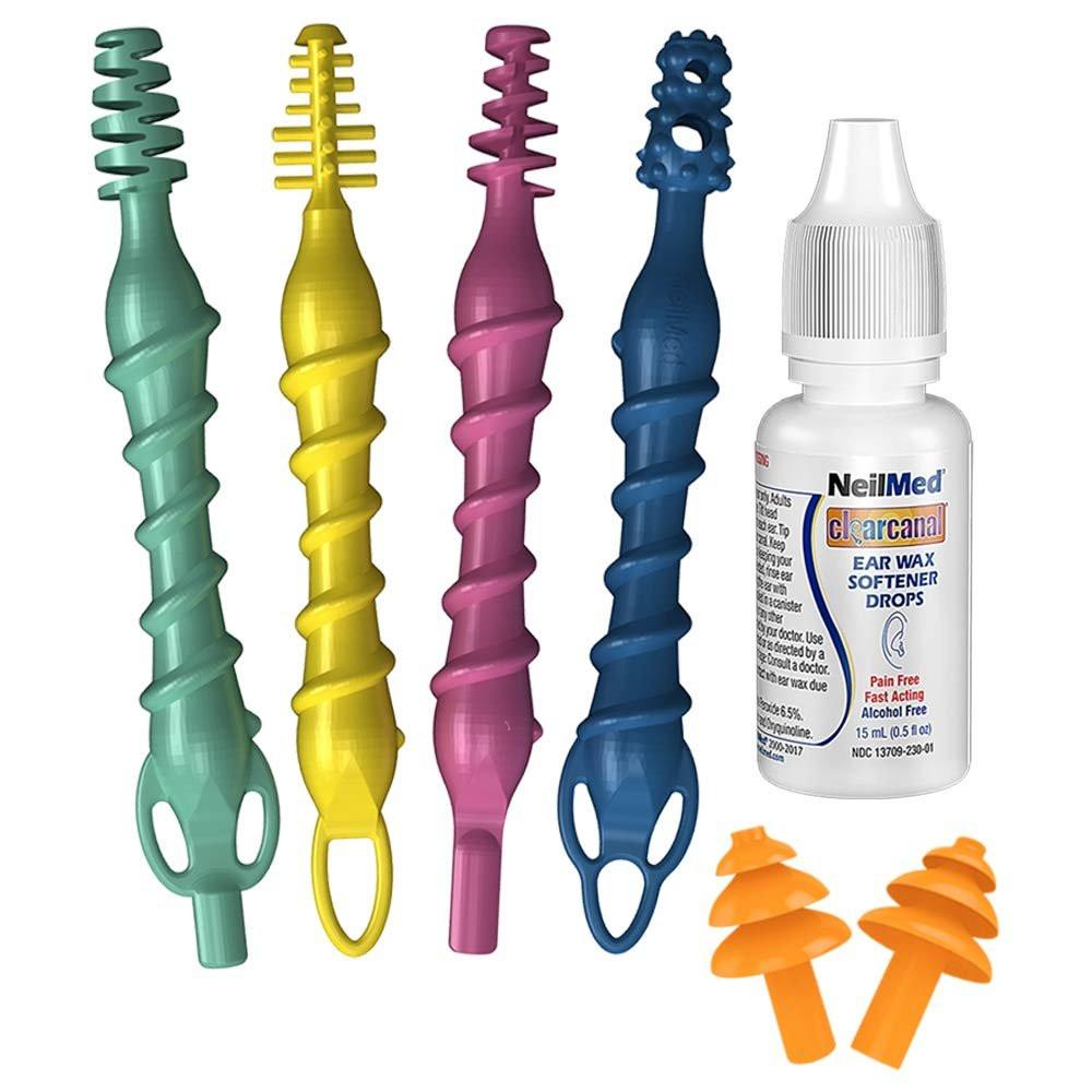 NeilMed Wiederverwendbare flexible Ohrreiniger, 15-teiliges Set