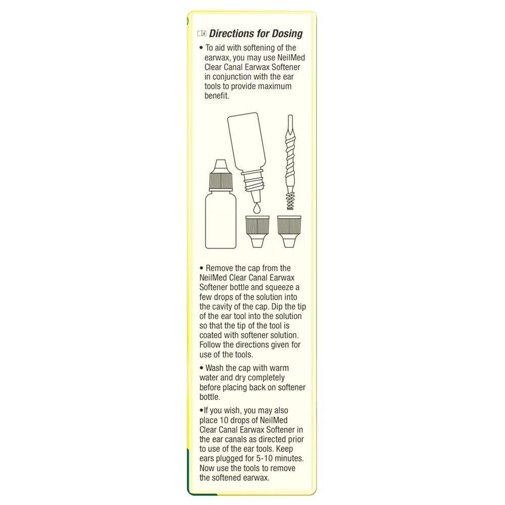 NeilMed Wiederverwendbare flexible Ohrreiniger, 15-teiliges Set