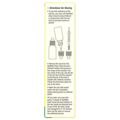 NeilMed Wiederverwendbare flexible Ohrreiniger, 15-teiliges Set