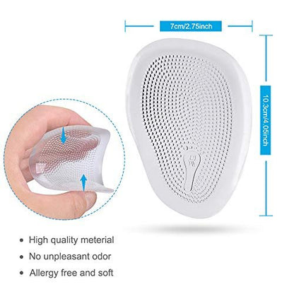 Premium Metatarsal-Pads, weiche Ballenpolster – Fußschmerzen lindern & Unterstützung bieten – für Männer & Frauen & alle Schuharten (10 Stück)