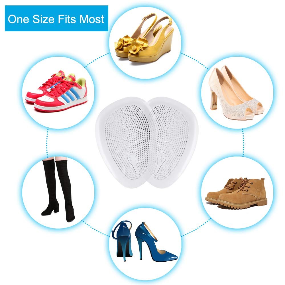 Premium Metatarsal-Pads, weiche Ballenpolster – Fußschmerzen lindern & Unterstützung bieten – für Männer & Frauen & alle Schuharten (10 Stück)