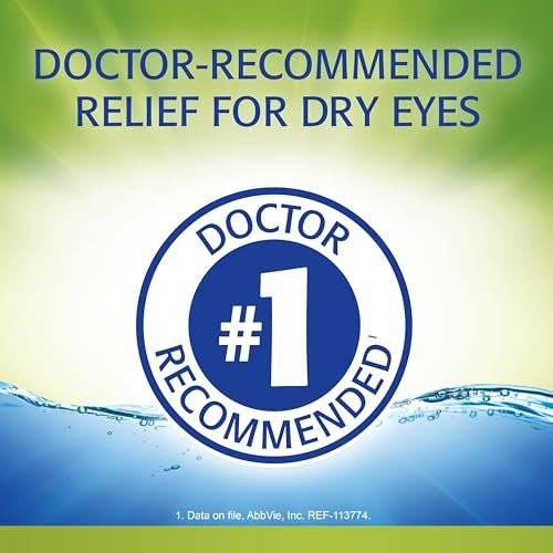 Refresh Relieva Befeuchtende Augentropfen für trockene Augen, 0,33 Fl Oz Steril
