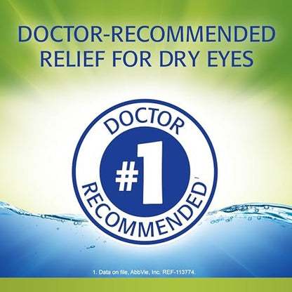 Refresh Relieva Befeuchtende Augentropfen für trockene Augen, 0,33 Fl Oz Steril