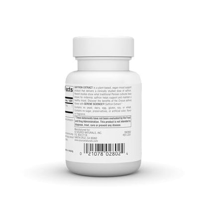 Source Naturals Serene Science Safranextrakt – 15 mg, 60 Tabletten zur Stimmungsunterstützung