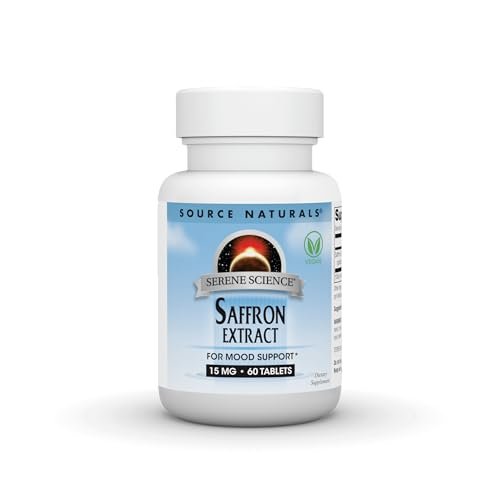 Source Naturals Serene Science Safranextrakt – 15 mg, 60 Tabletten zur Stimmungsunterstützung