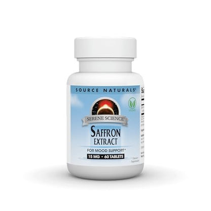 Source Naturals Serene Science Safranextrakt – 15 mg, 60 Tabletten zur Stimmungsunterstützung