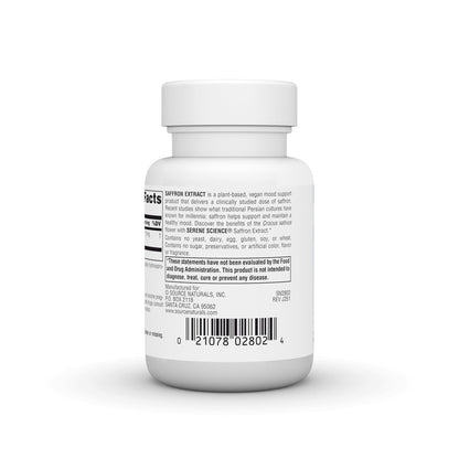 Source Naturals Serene Science Safranextrakt – 15 mg, 60 Tabletten zur Stimmungsunterstützung