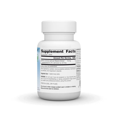 Source Naturals Serene Science Safranextrakt – 15 mg, 60 Tabletten zur Stimmungsunterstützung