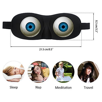 Tphon Augen Schlafmaske Lustige 3D Konturierte 100% Lichtdichte Schlafmaske für Frauen Männer Kinder – Verstellbares Band, Weiche Nachtmaske für Reisen Nickerchen Schichtarbeit Spiele