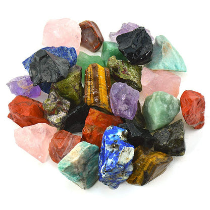 UU UNIHOM 3 kg Bulk Grobe Rohsteine Madagaskar Steine Mischung 1" natürliche Rohkristalle zum Tumbeln, Schleifen, Brunnensteine, Dekoration, Polieren, Drahtwickeln, Wicca Reiki Kristallheilung